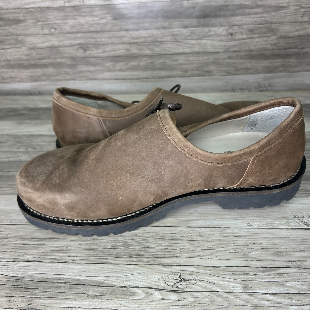 Anger Maier Loafers Men 43 EU 10US Brown Suede Shoes Oktoberfest Trachten - Picture 9 of 10